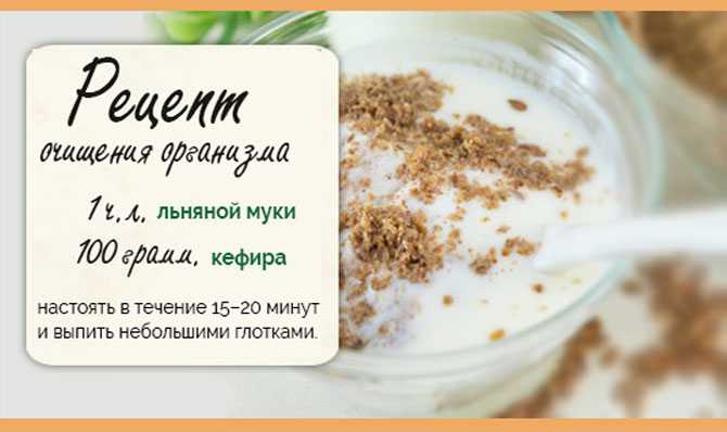 Семена льна с кефиром: для очищения кишечника + 5 рецептов
