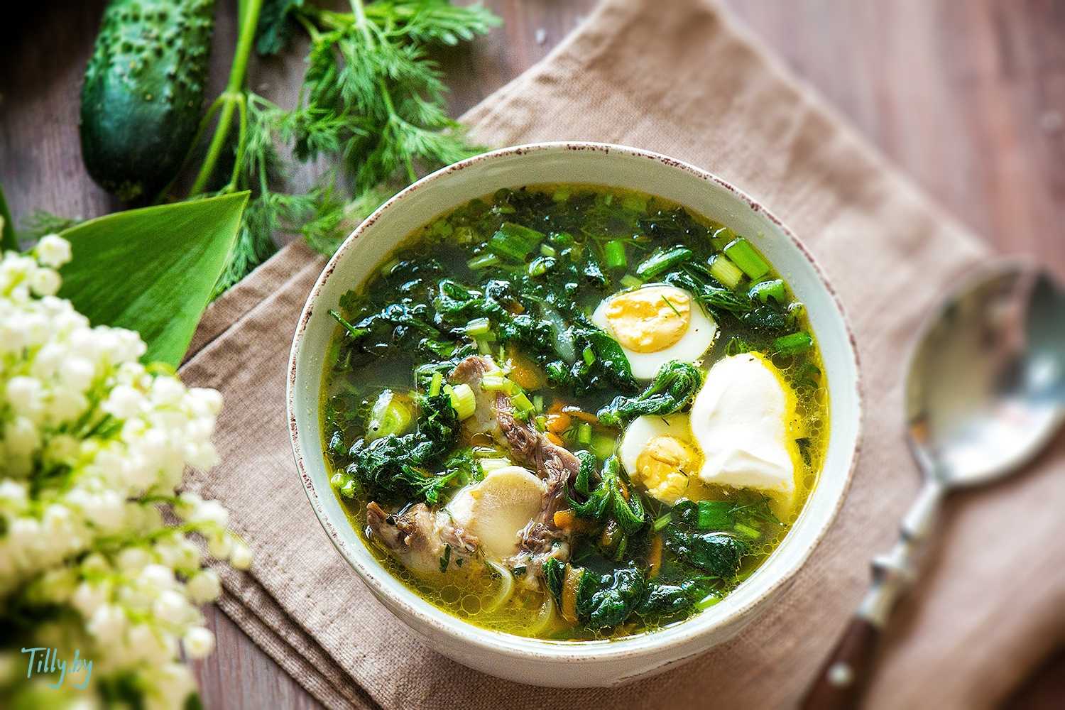 Рецепт супа из щавеля с яйцом пошаговый рецепт с фото классический