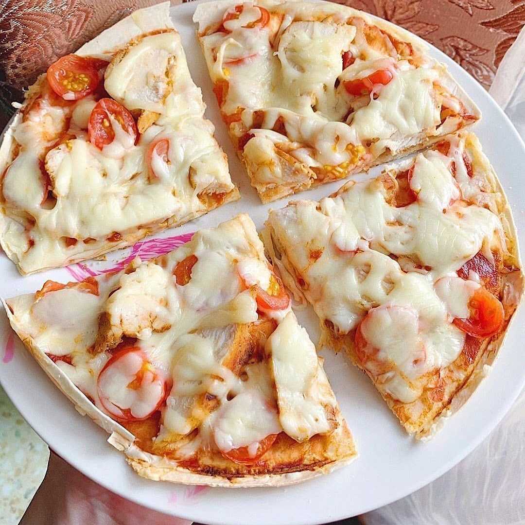 пицца на лаваше в сковороде рецепт фото 3