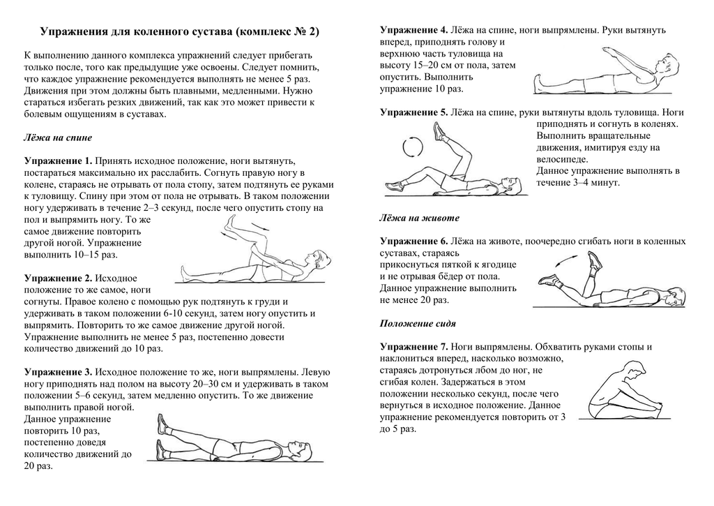 Гимнастика по бубновскому при артрозе колена - советы, упражнения в домашних условиях