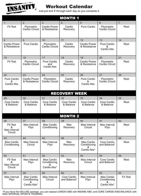 Тренировка с шон ти "инсанити". календарь тренировок и этапы