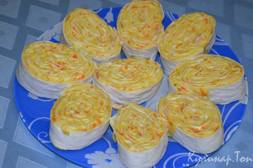 Рулеты из лаваша с корейской морковкой — домашние рецепты вкусной закуски к праздничному столу