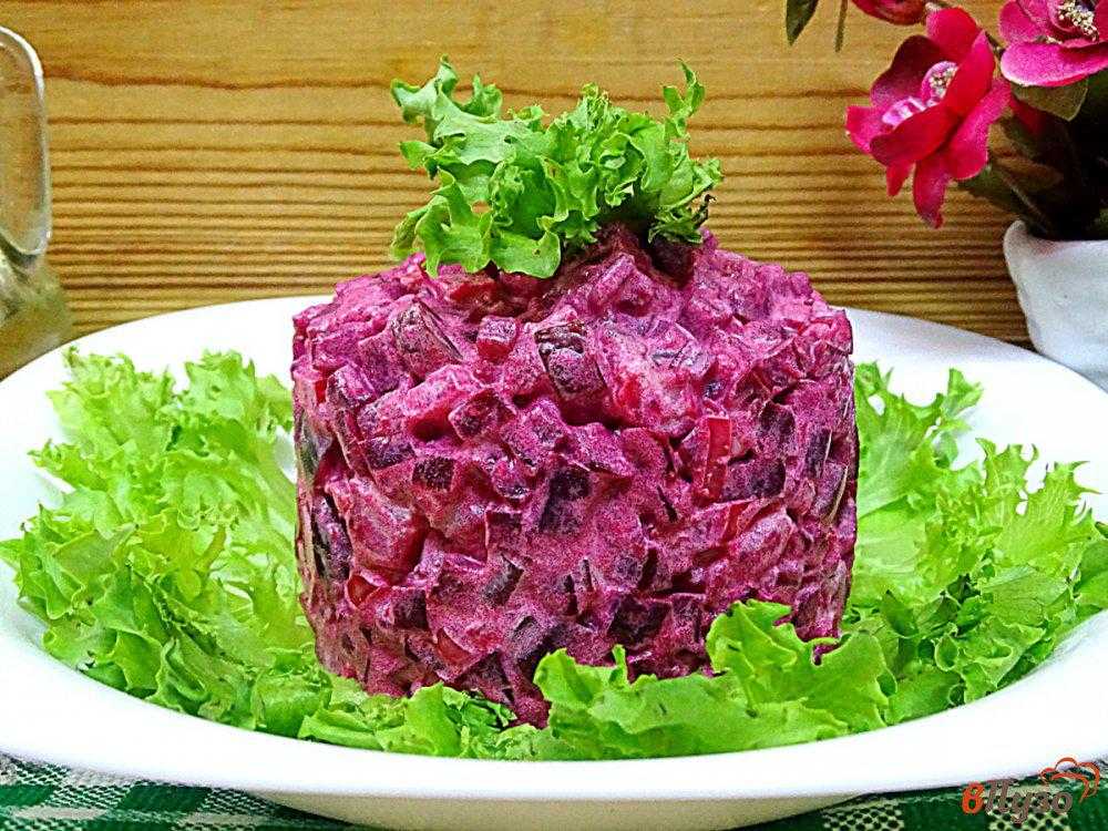 Калорийность вареной свеклы на 100 грамм, рецепты салатов