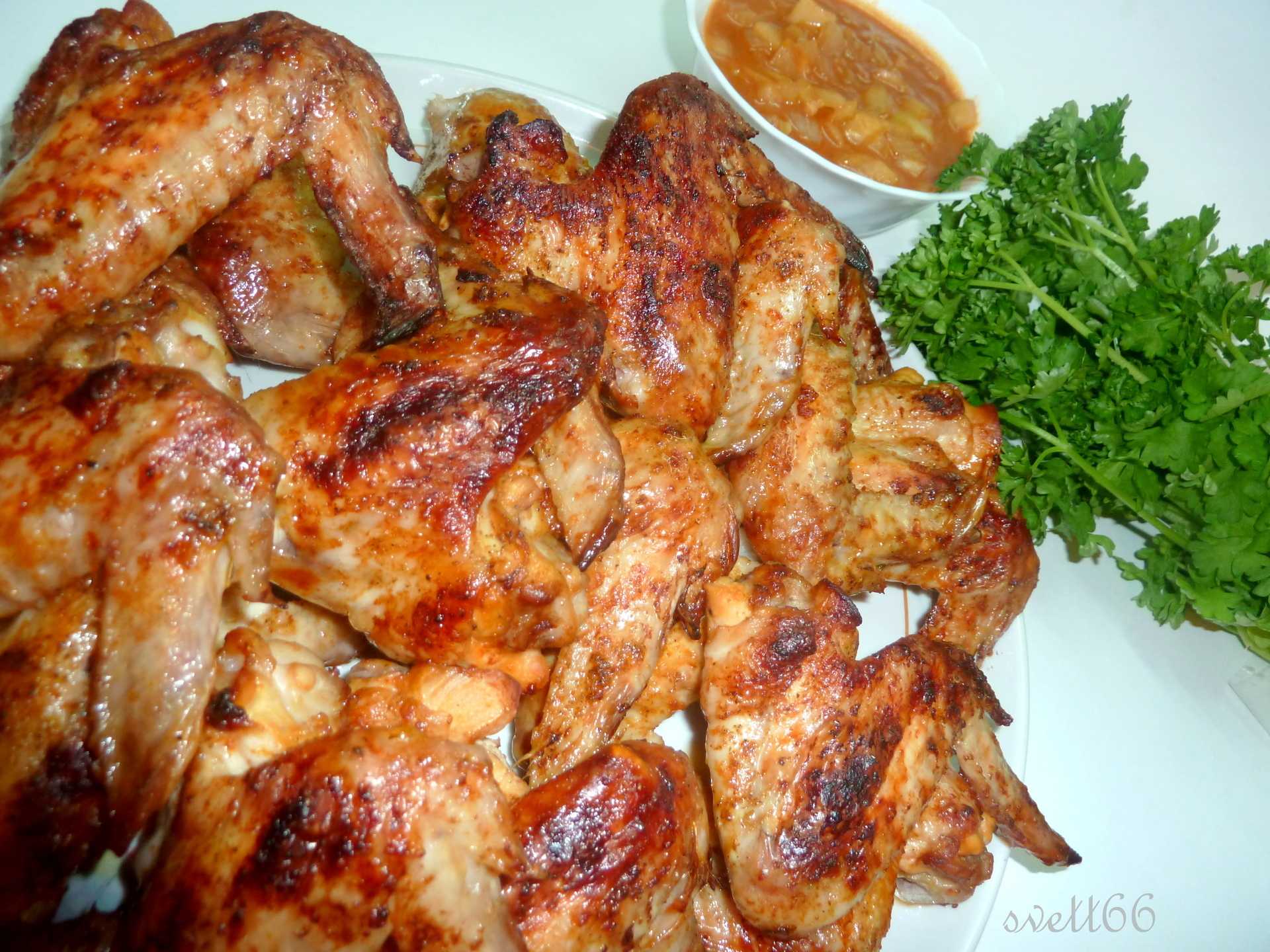 Крылышки барбекю на мангале маринад рецепт с фото пошагово